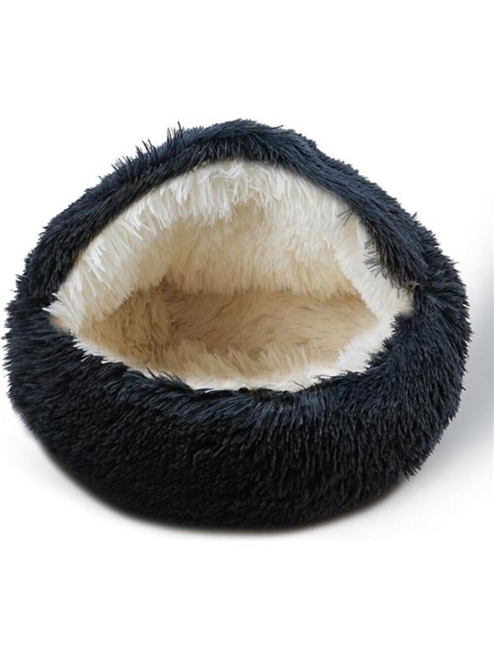 Calming Cat Bed Cozy Cave Self Warming Plush Washable Anti Slip Indoor Pets Soft
